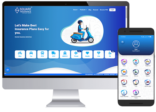 Square Insurance App and web portal have a number of advantages.